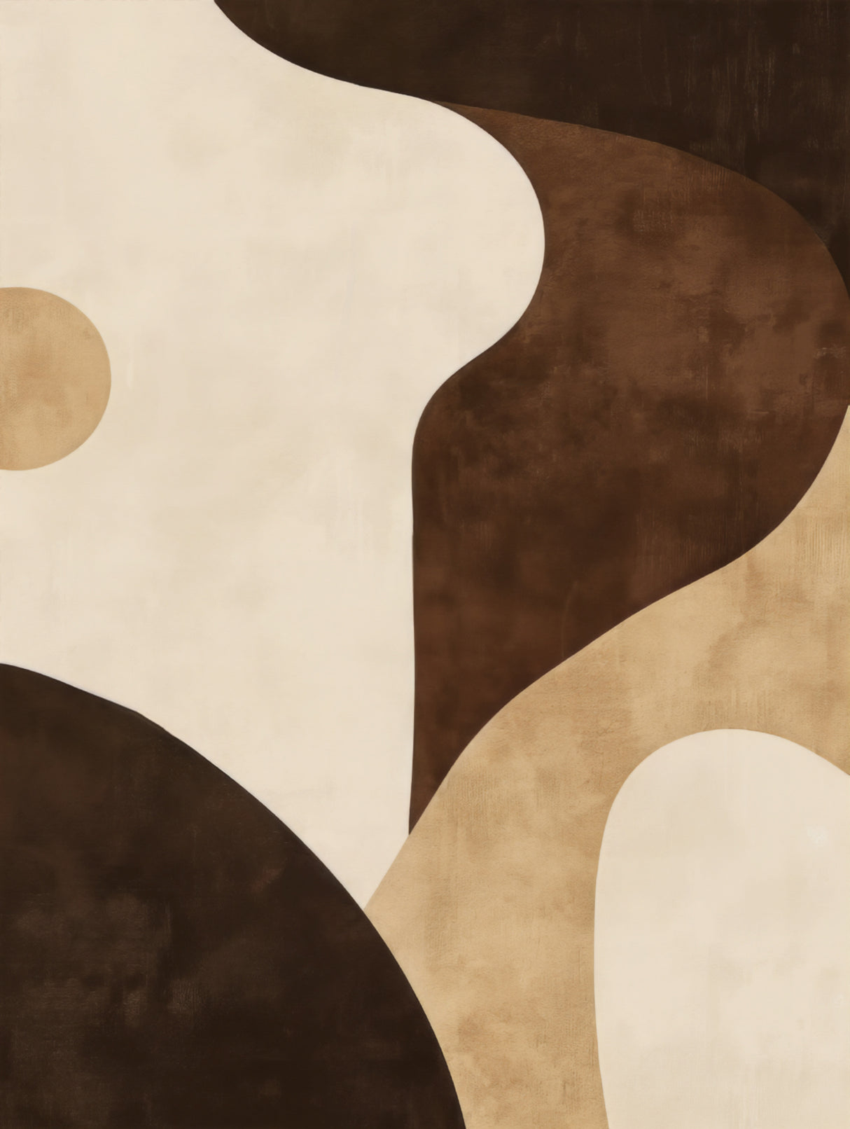 Brown Tones Geometric 2 Poster och Canvastavla