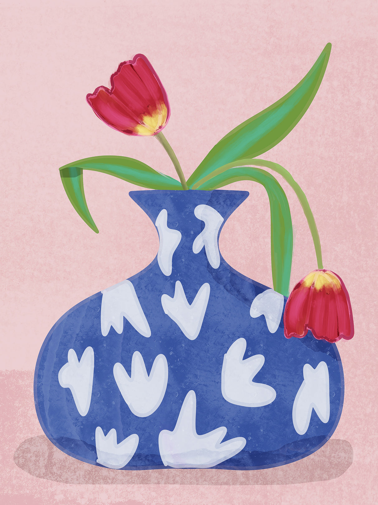 Tulpe in vase Poster och Canvastavla