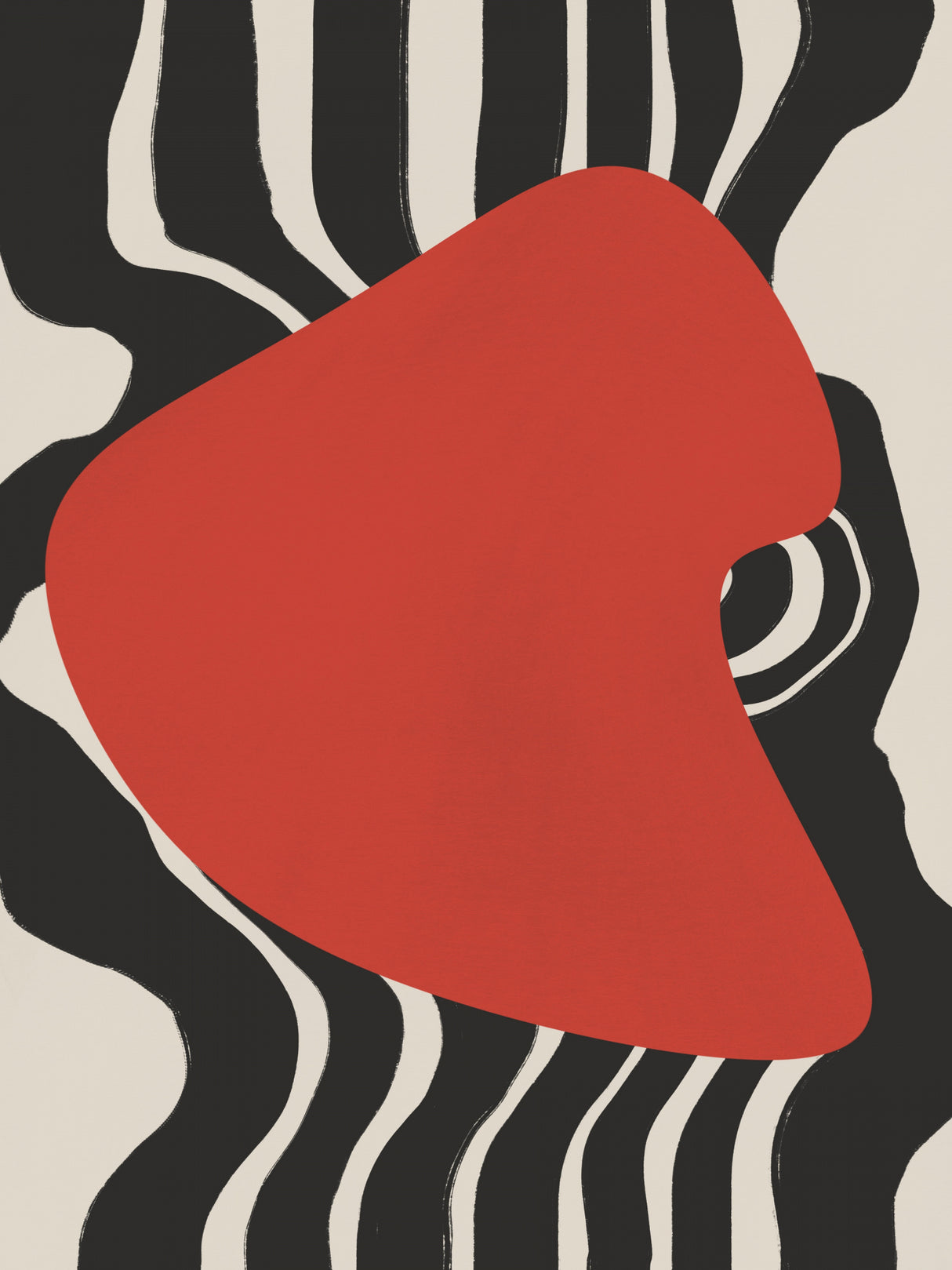 Liquid Red Poster och Canvastavla