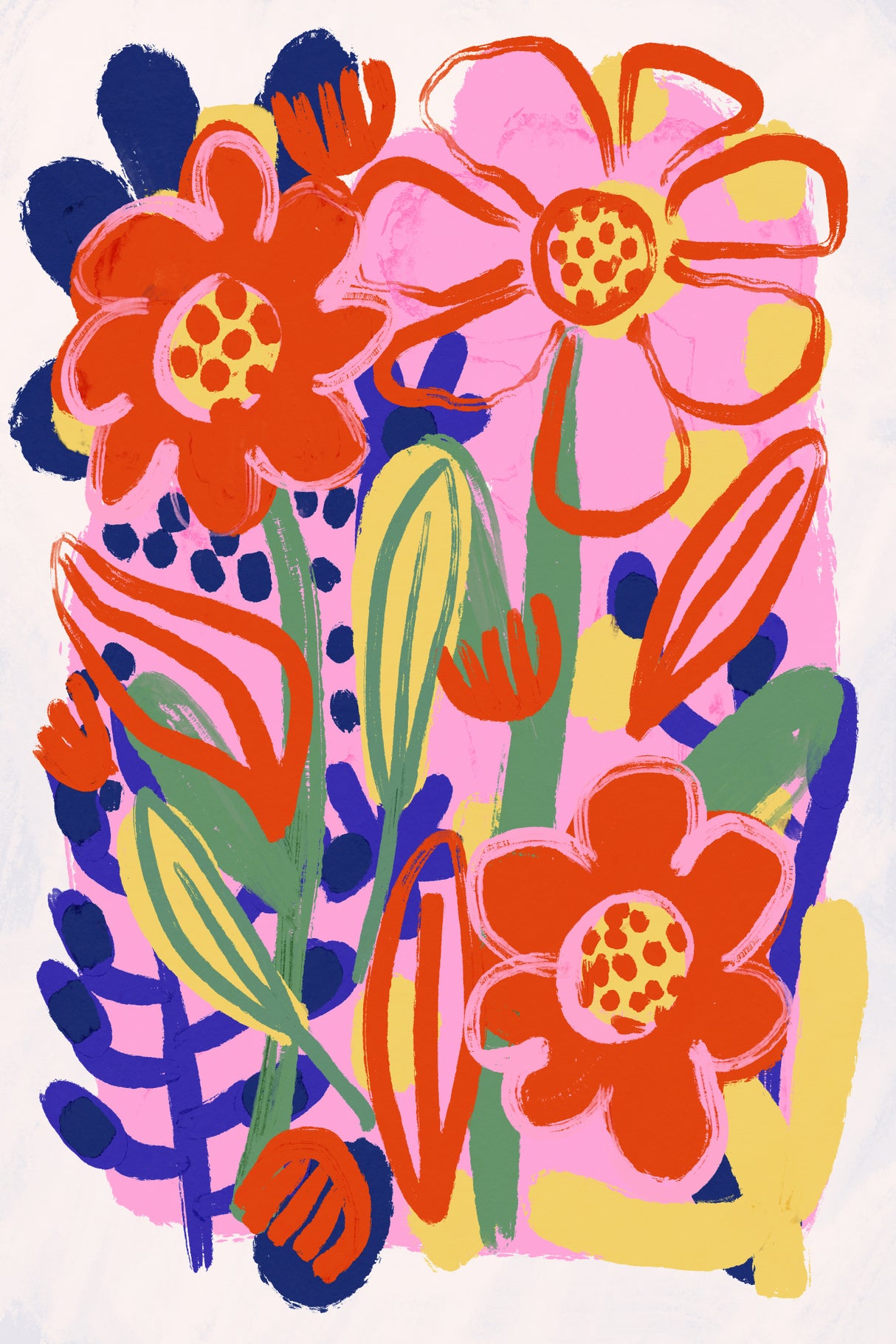 Summer Flowers No 2 Poster och Canvastavla