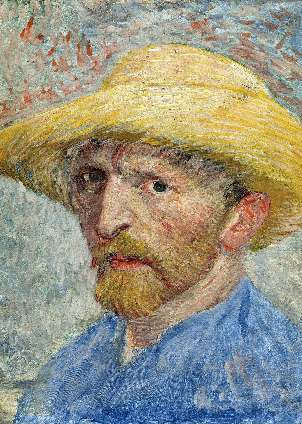 Vincent Van Gogh's Self Portrait (1887) Poster och Canvastavla