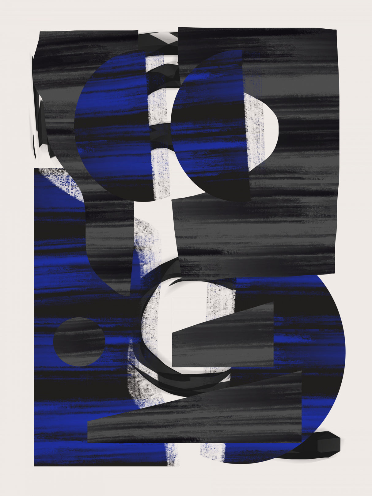 Abstract Stripe Minimal Collage 28 Poster och Canvastavla