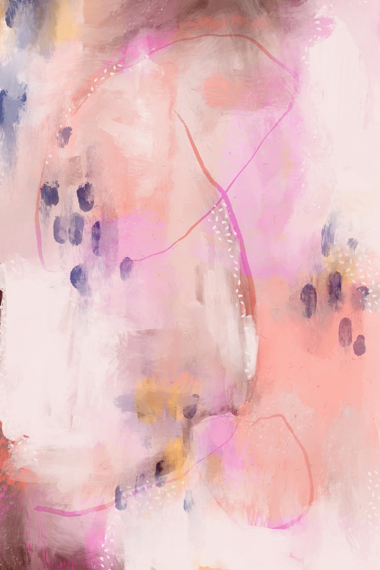 Pastel Awakening No 1 Poster och Canvastavla