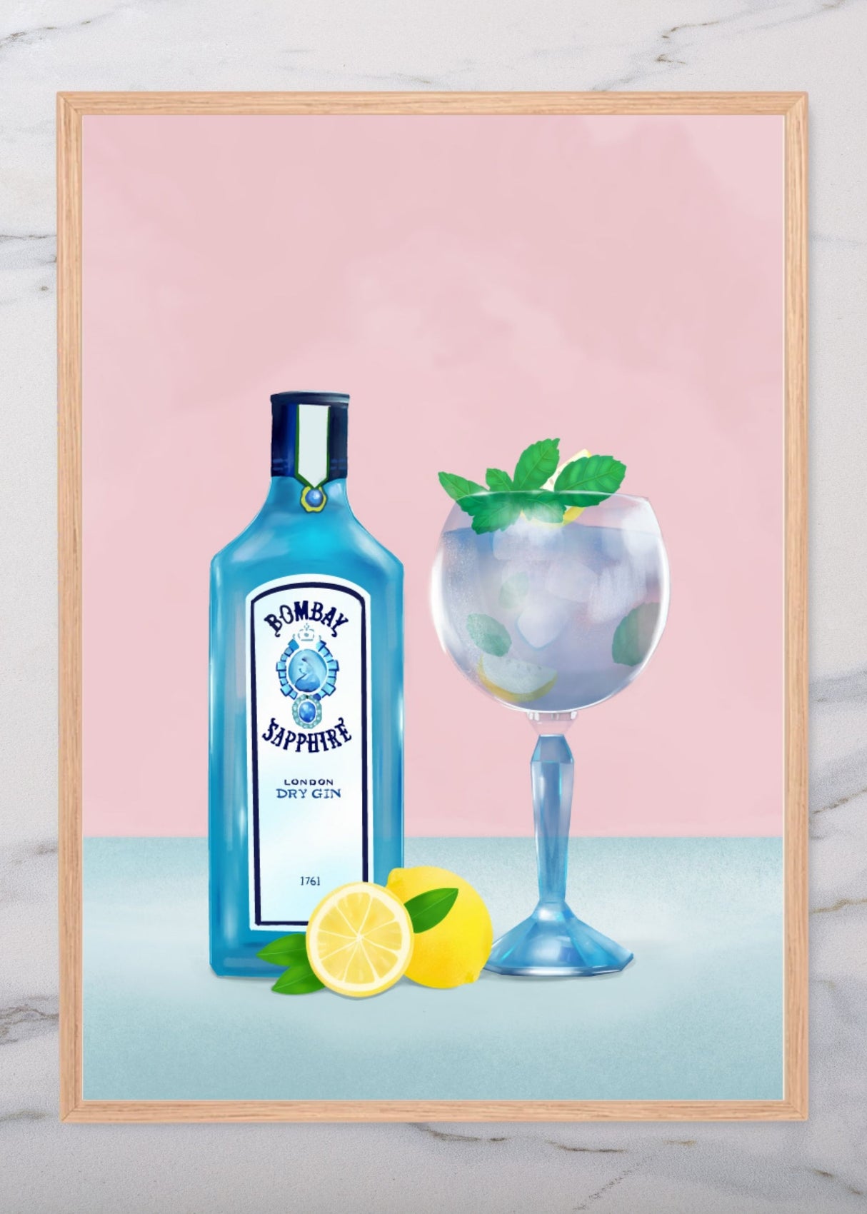 Gin Cocktail Poster PL