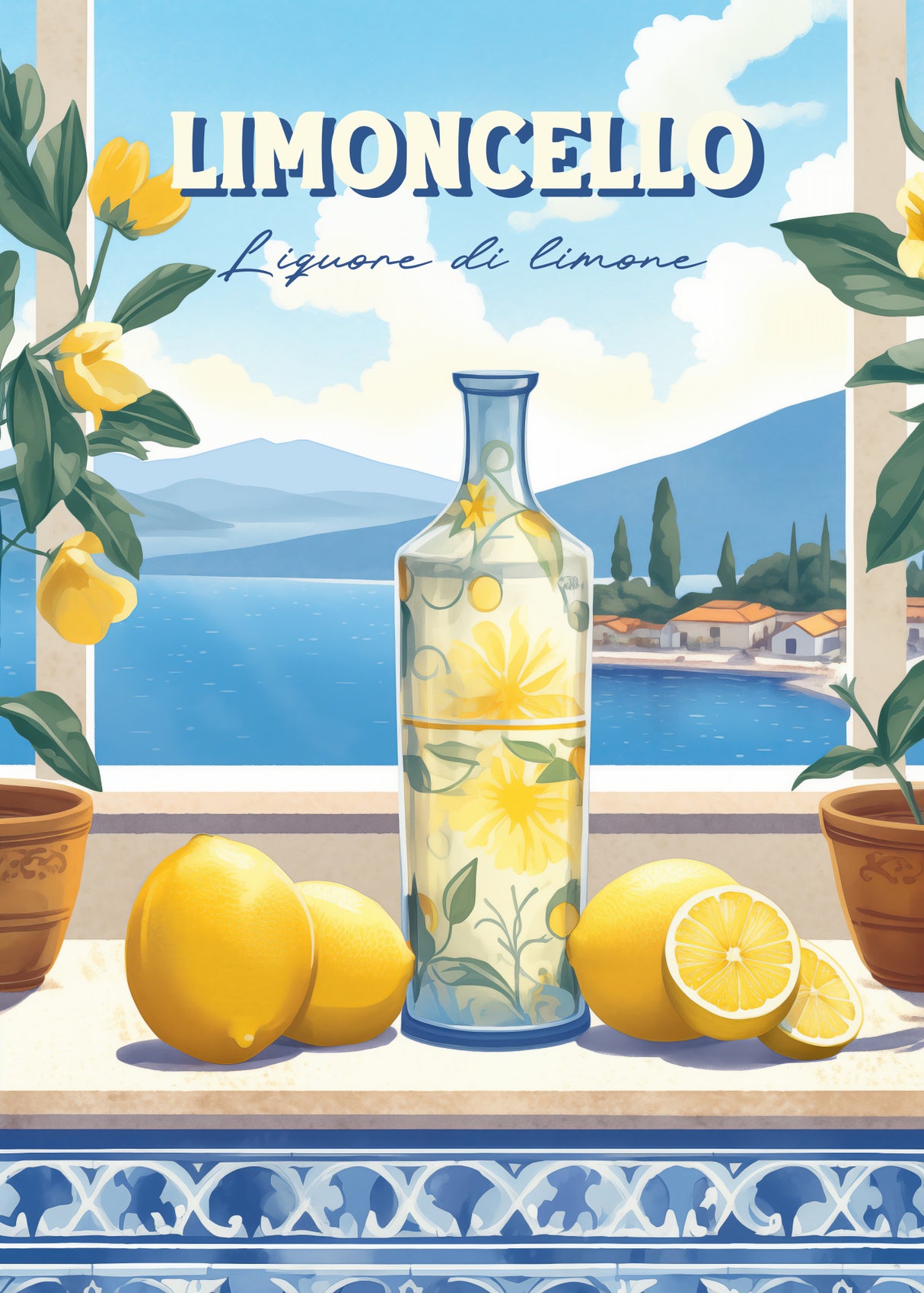 Limoncello Limone Poster och Canvastavla