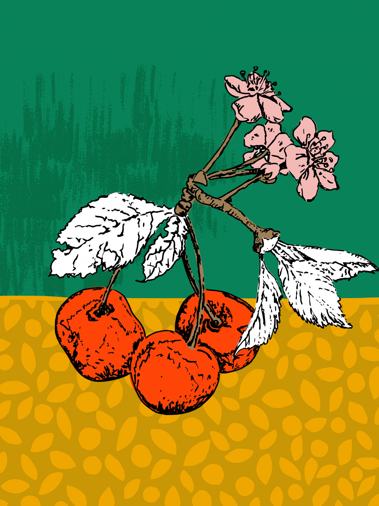 Super Fruits – Cherry for Passion and Love Poster och Canvastavla