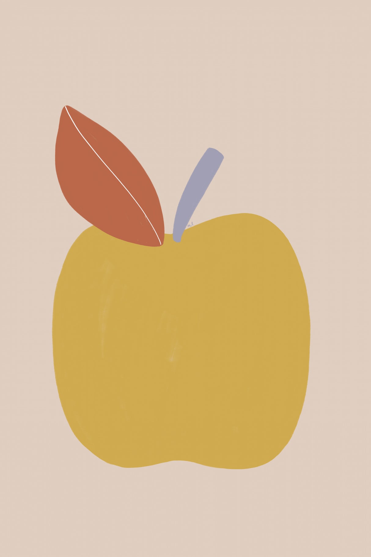 Apple 24x36 Poster och Canvastavla