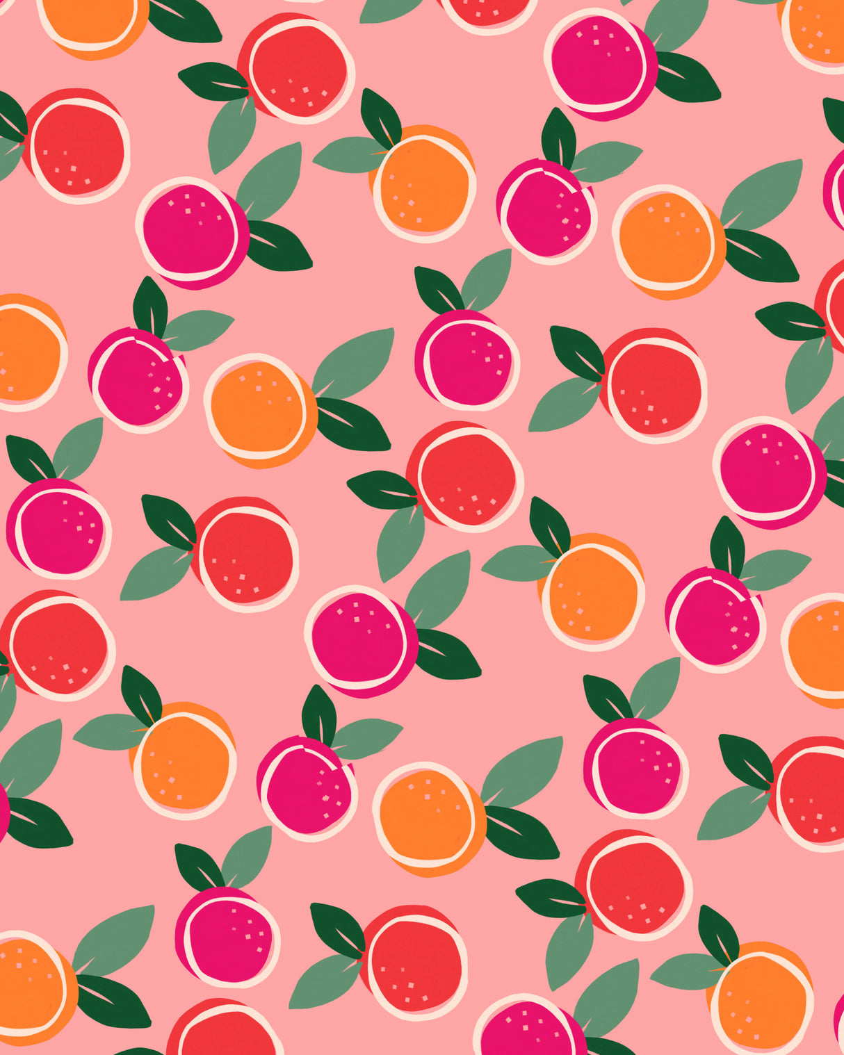 Sunset Citrus Symphony Poster och Canvastavla