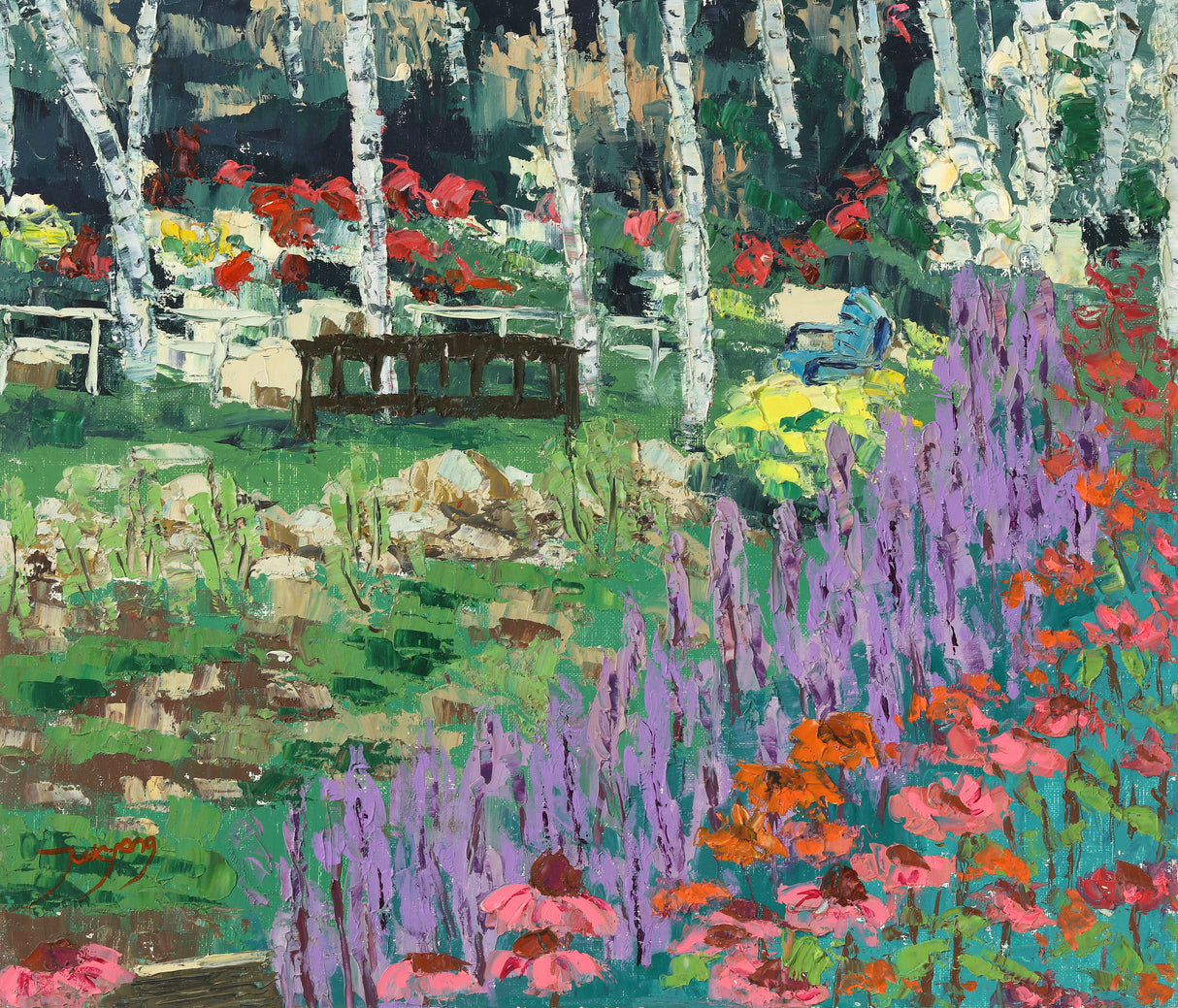 Flower Garden Poster och Canvastavla