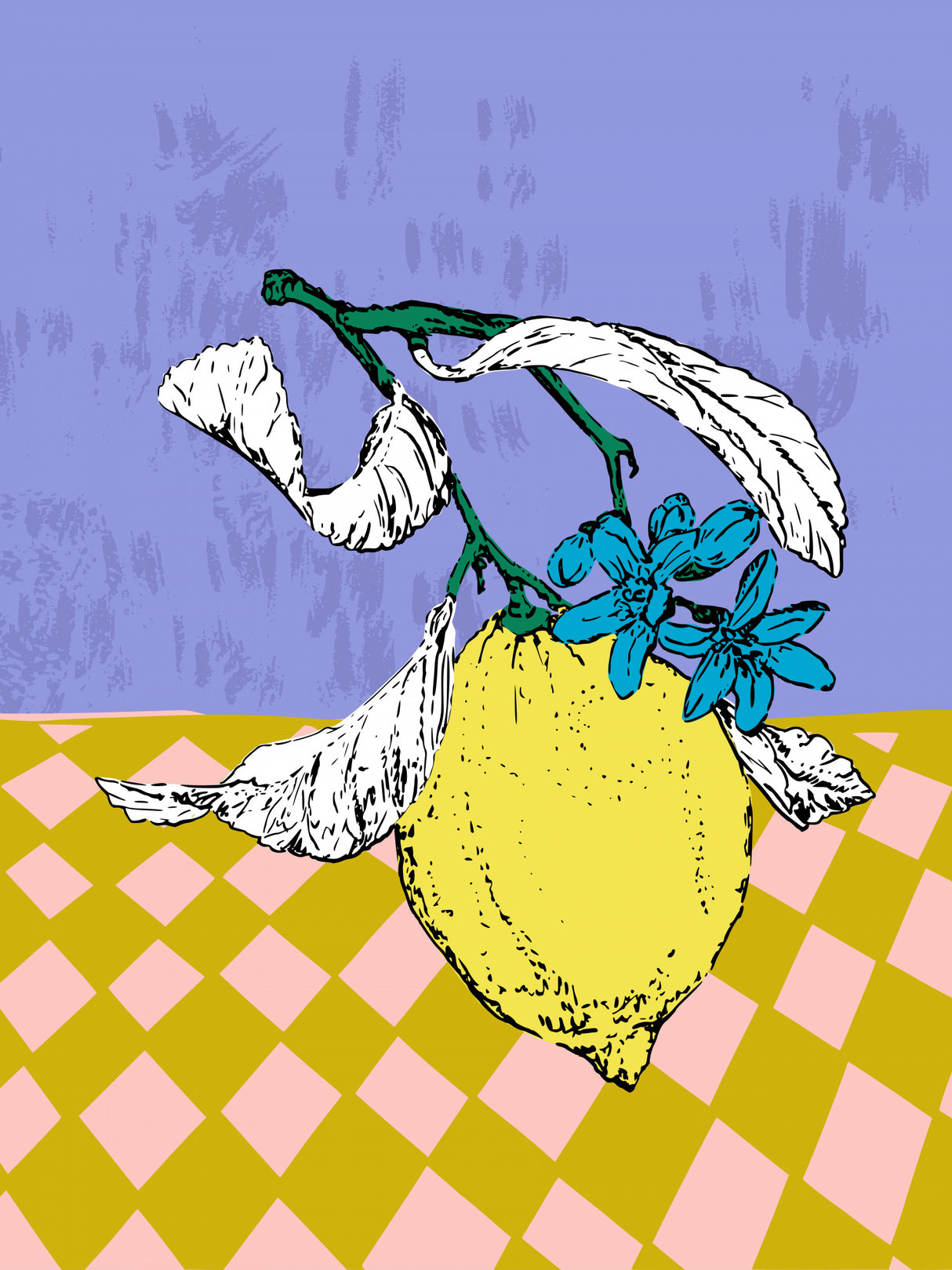 Super Fruits – Lemon 2 Fertility Poster och Canvastavla