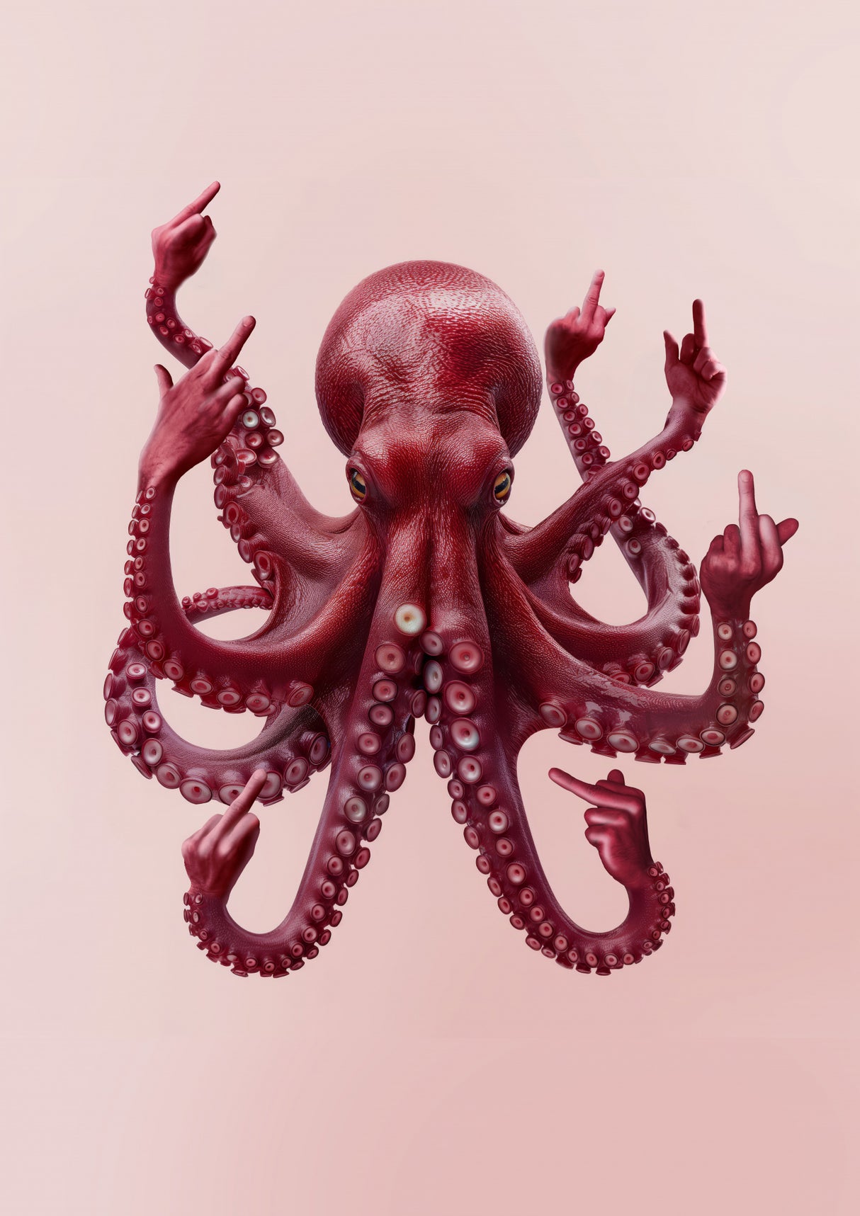Fucktopus Poster och Canvastavla
