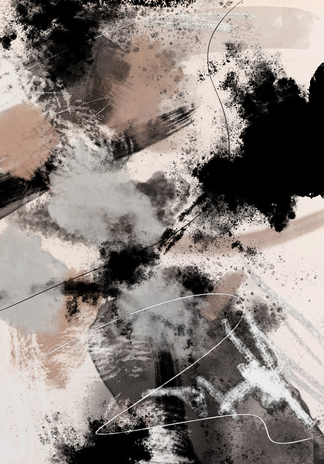 Splash Storm Poster och Canvastavla