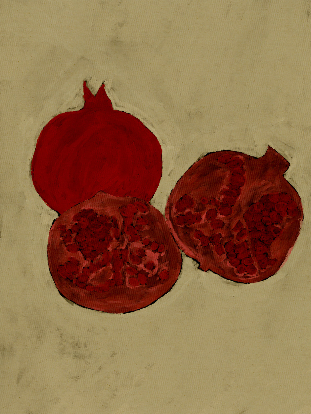 Winter Fruit Poster och Canvastavla