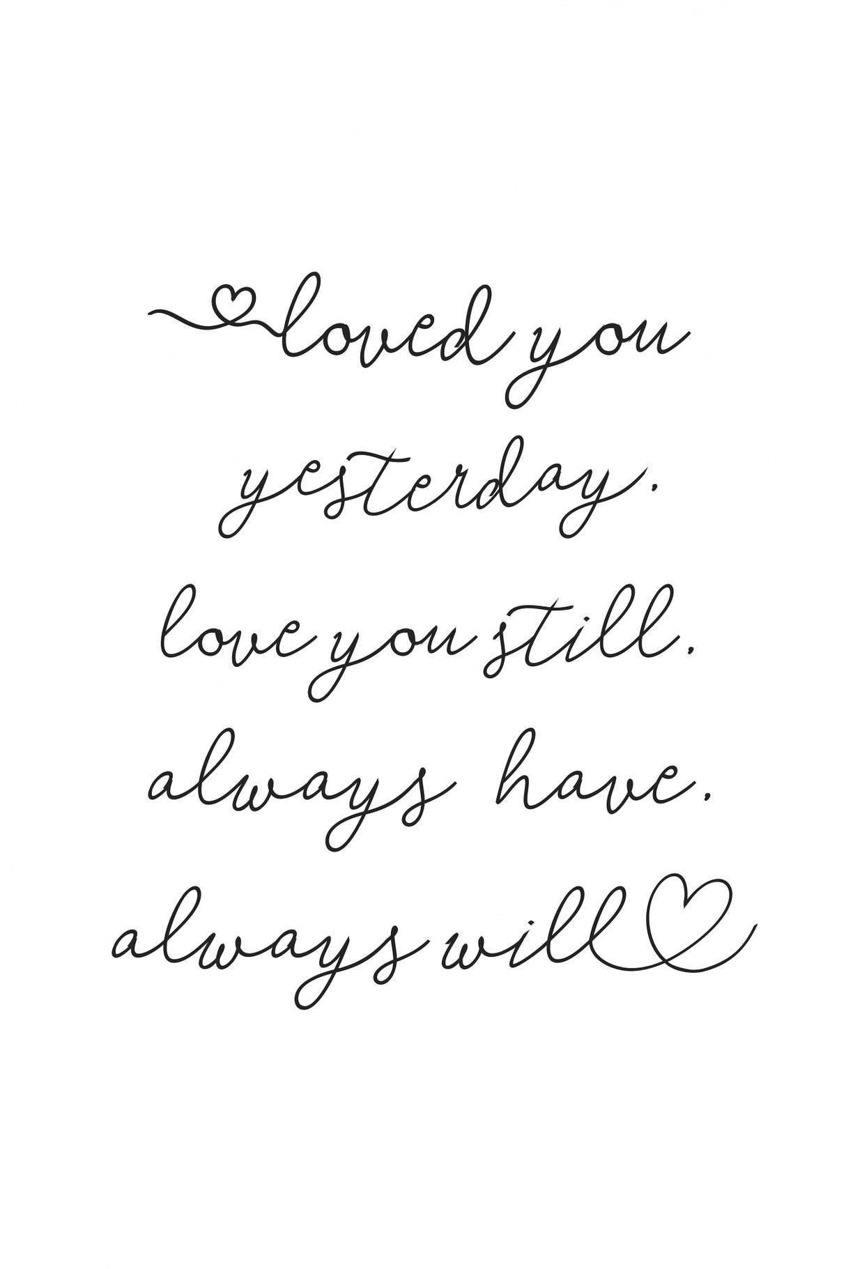 Love Note Poster och Canvastavla