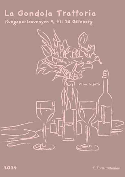 La gondola Kitchen poster eller kökstavla