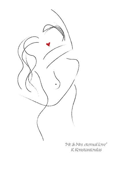 Mr & mrs eternal love Kitchen poster eller kökstavla