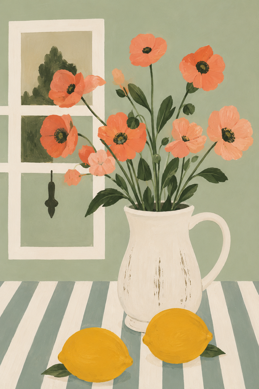 Table Blooms Poster