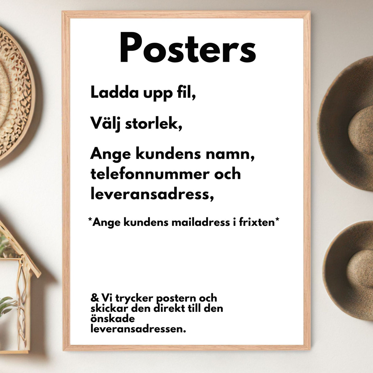 Posters on demand
