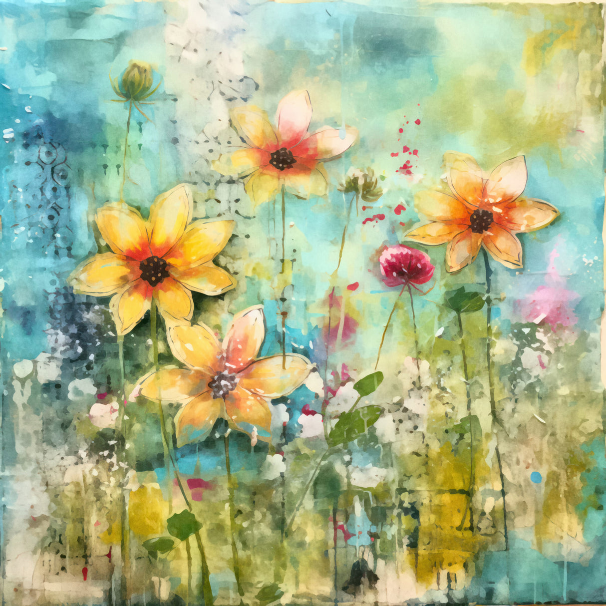 Summer Meadow Ii Poster och Canvastavla