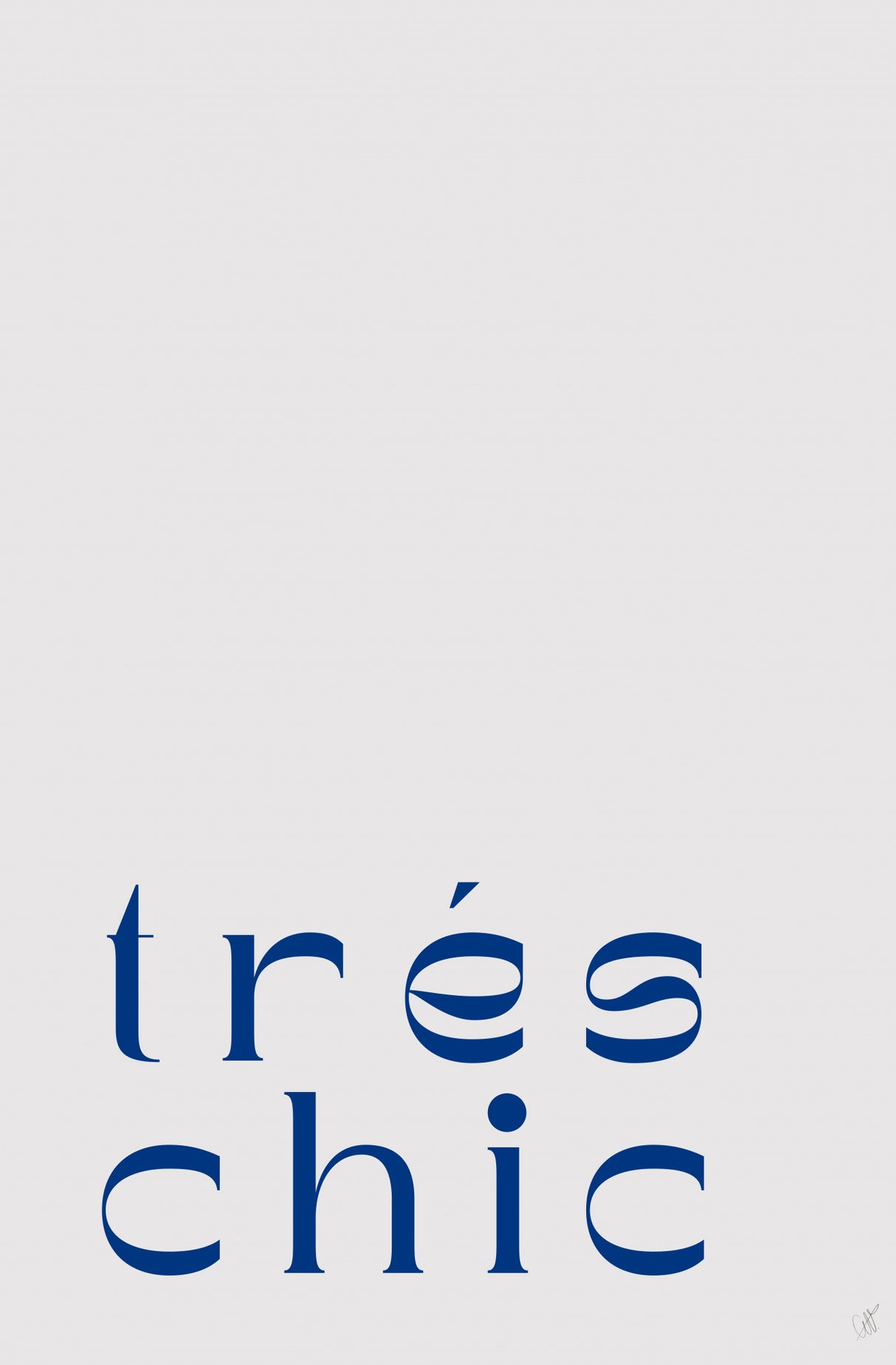 Trés chic Poster och Canvastavla