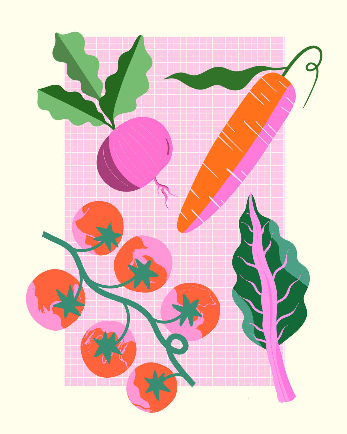 Veggies Poster och Canvastavla