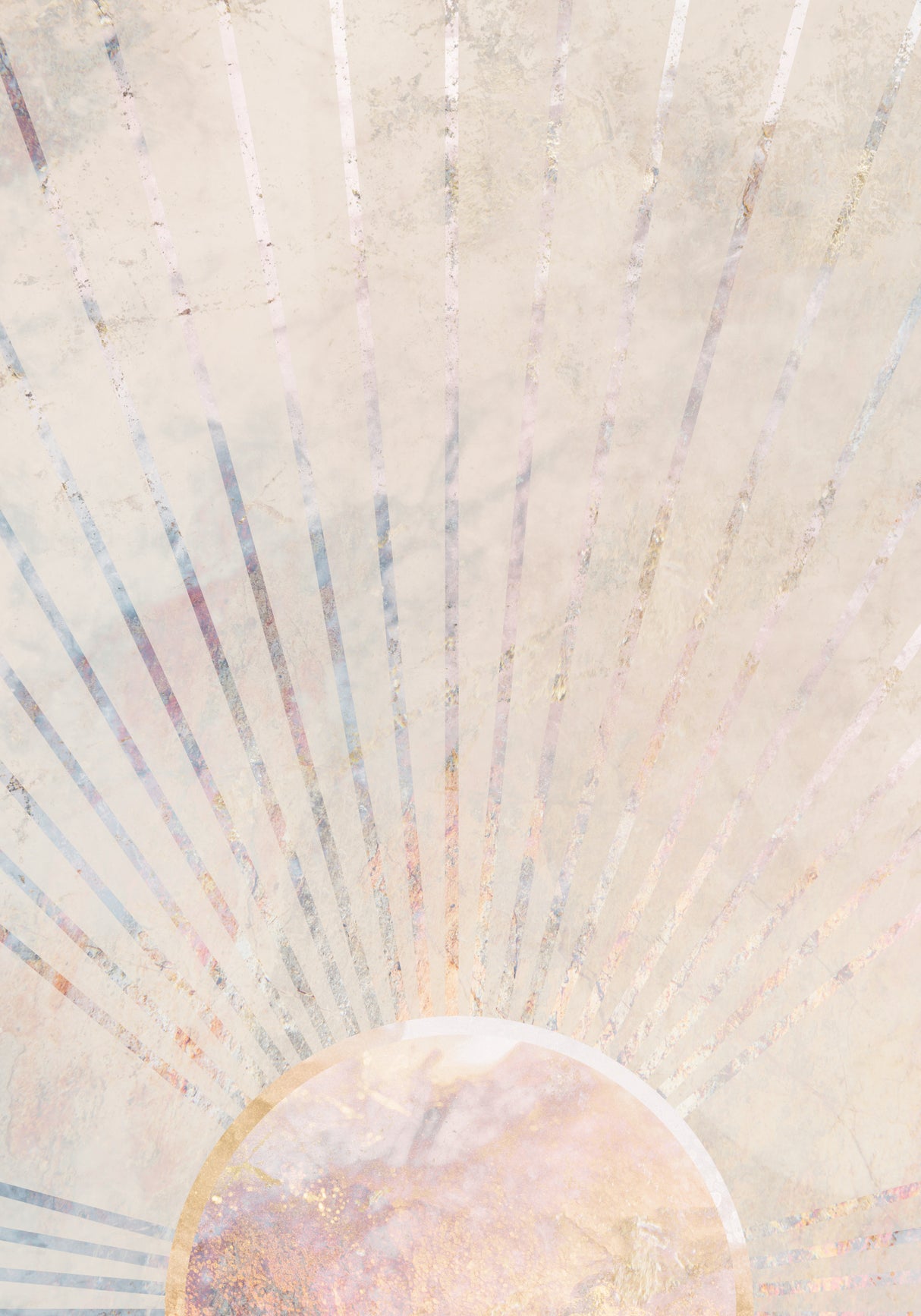 Morning Boho Sun Rays Poster och Canvastavla