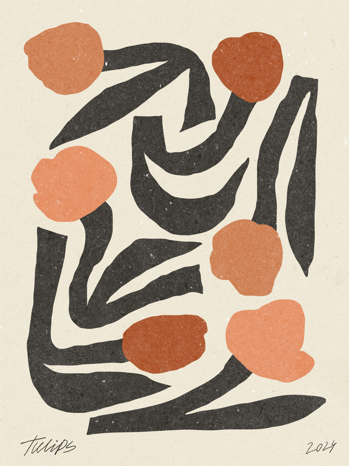 Modern Flower 03 Poster och Canvastavla