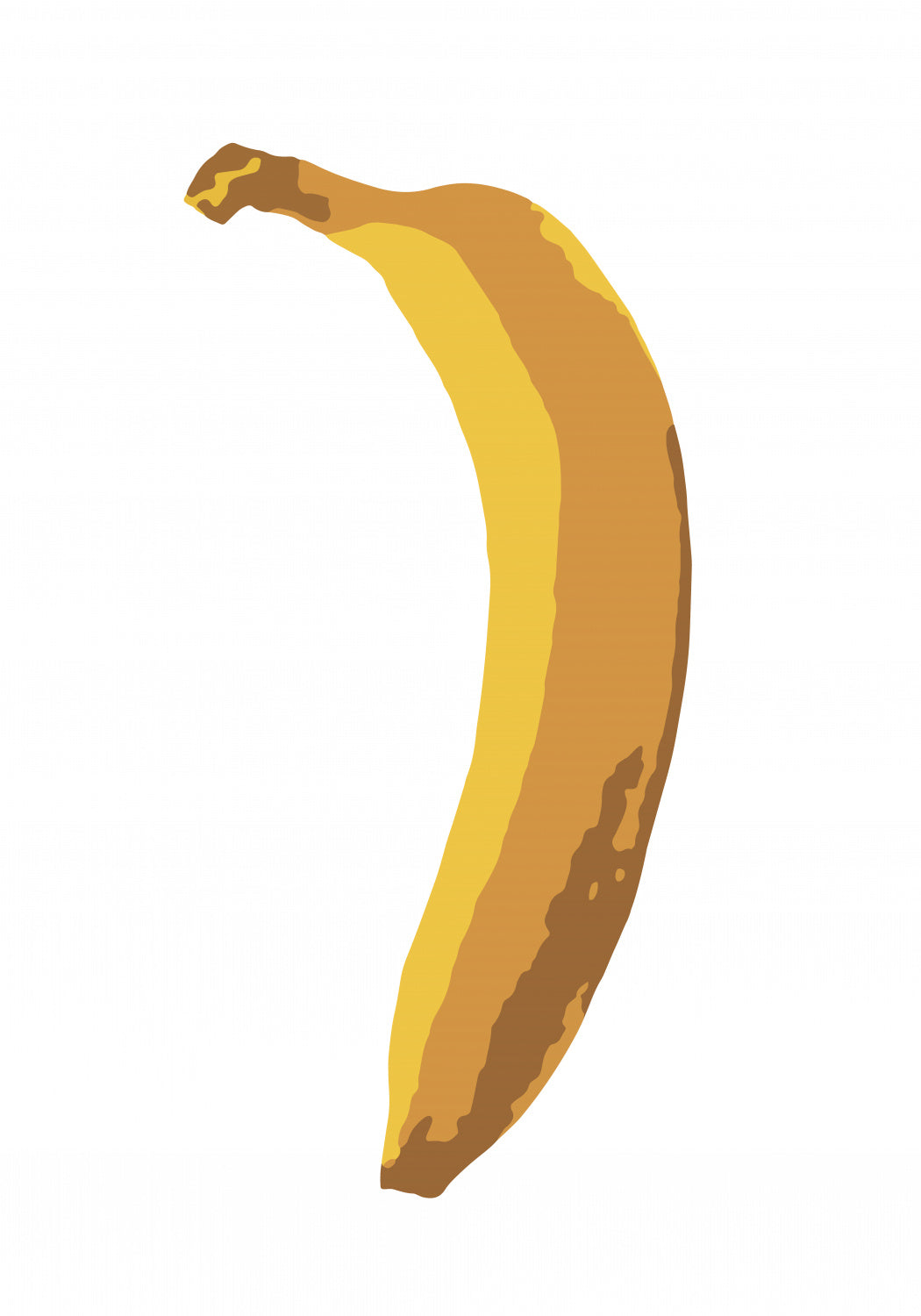 Single Banana Poster och Canvastavla