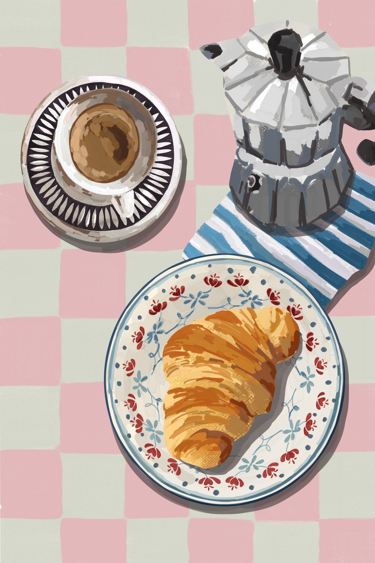 Frenchbreakfast Ratio2x3 Poster och Canvastavla