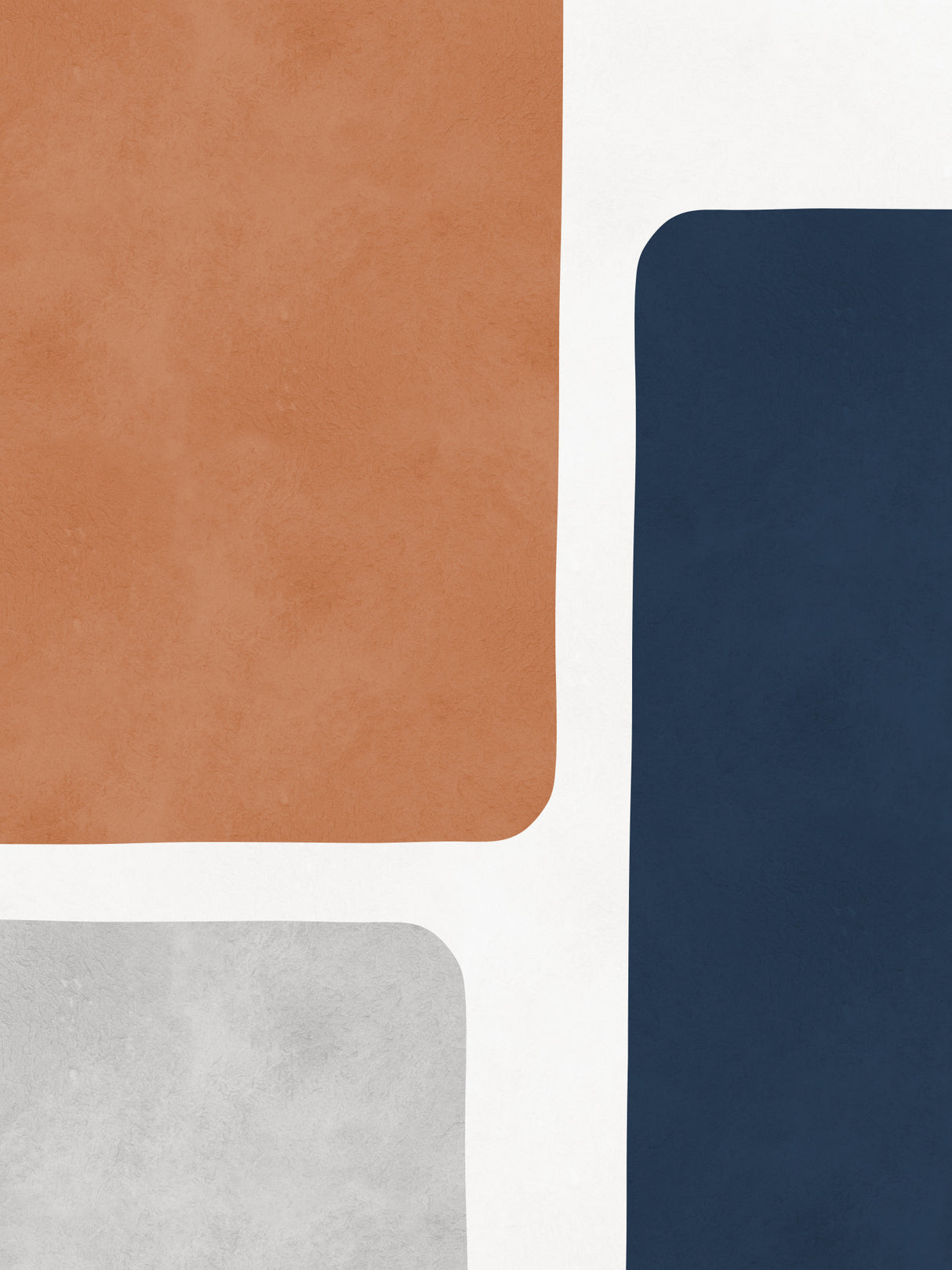 Expressionist abstract shapes 6 Poster och Canvastavla