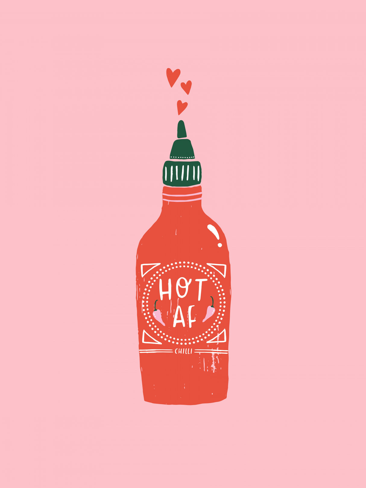 Hot Af Poster och Canvastavla