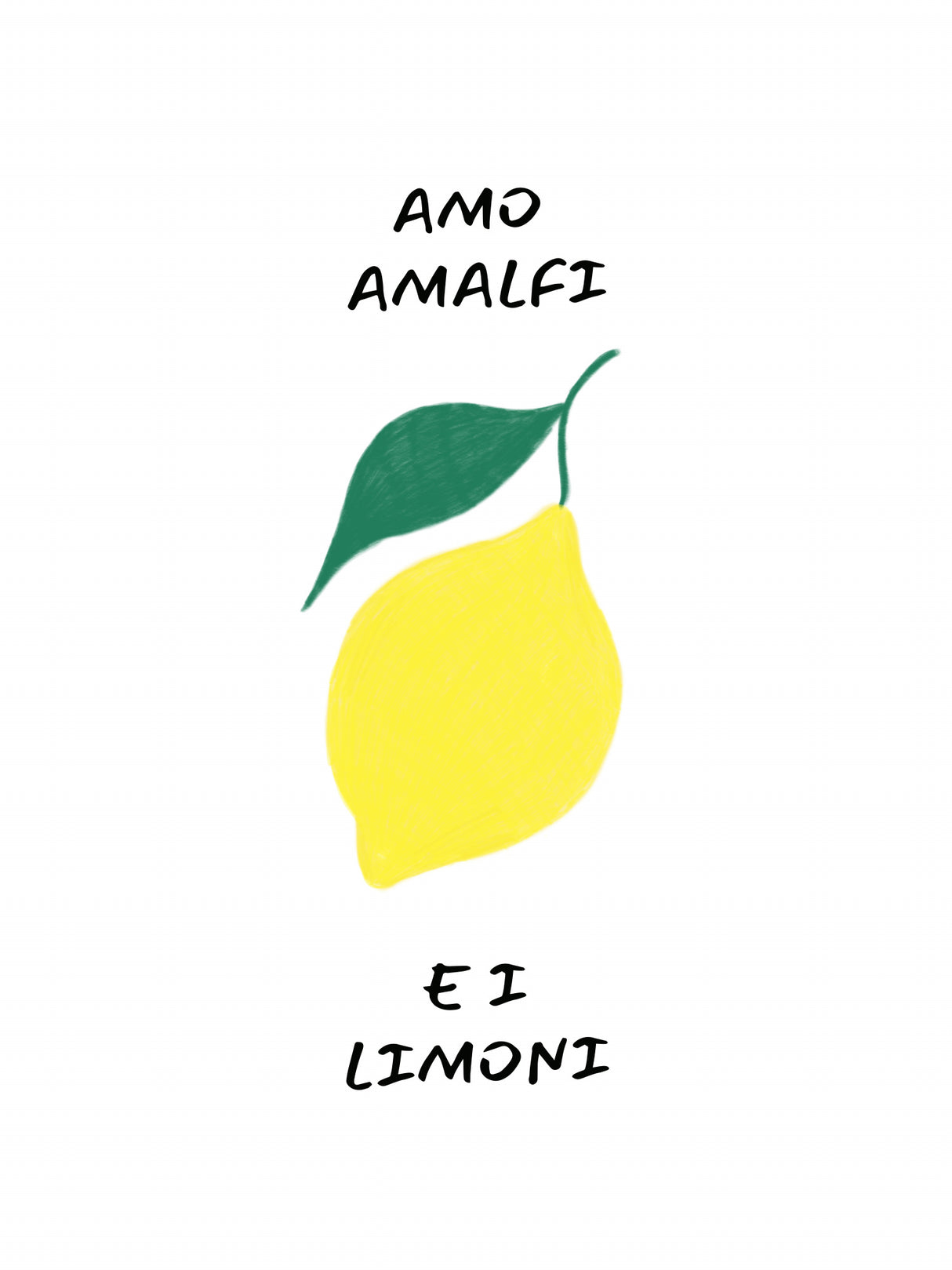 Amo Amalfi Poster och Canvastavla
