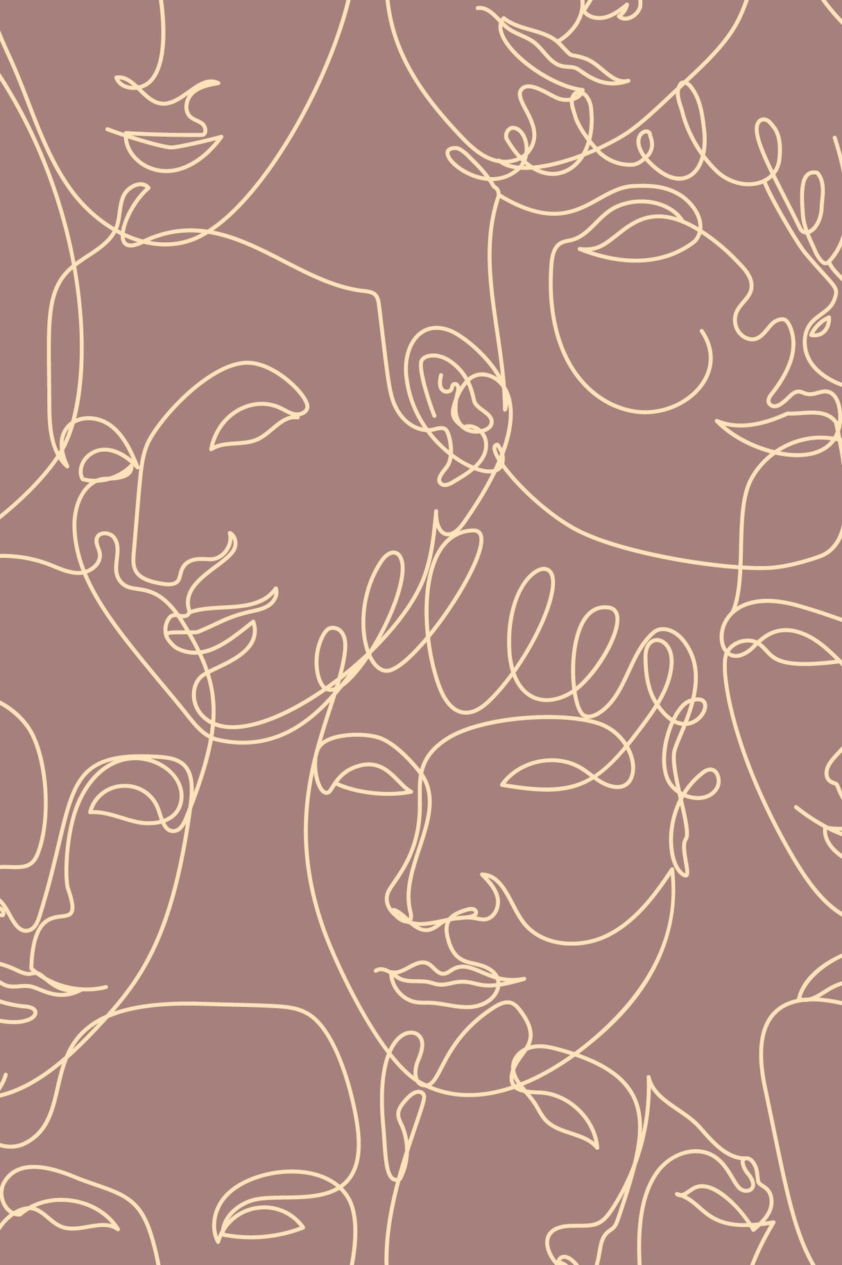 Feminine Patterns Poster 08 Poster och Canvastavla