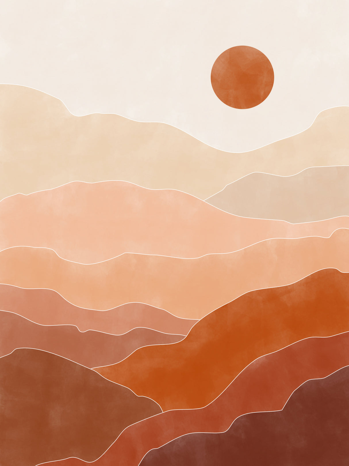 3x4 Aspectratioterracotta37 Poster och Canvastavla