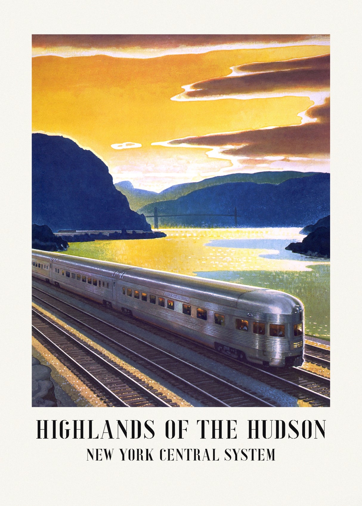 Highlands of the Hudson New York Central System Poster och Canvastavla