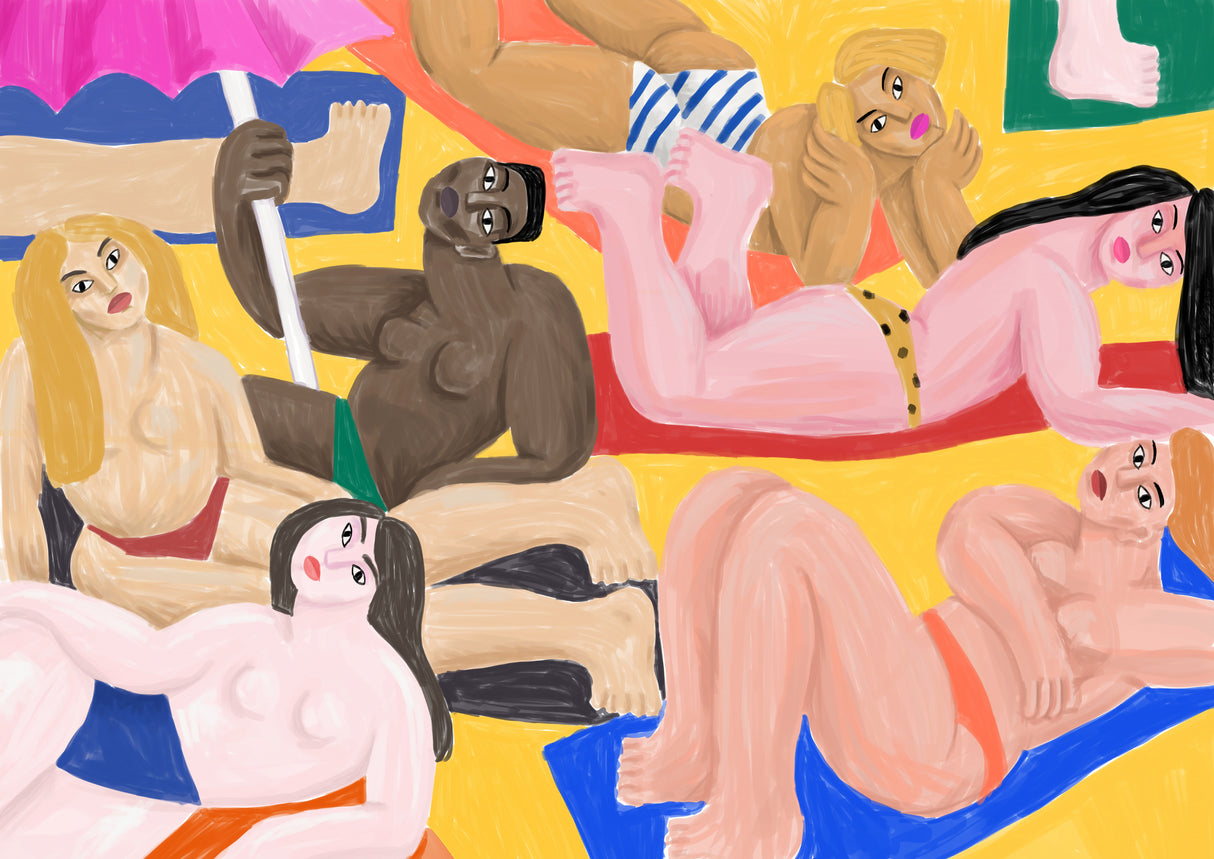 La Plage Poster och Canvastavla