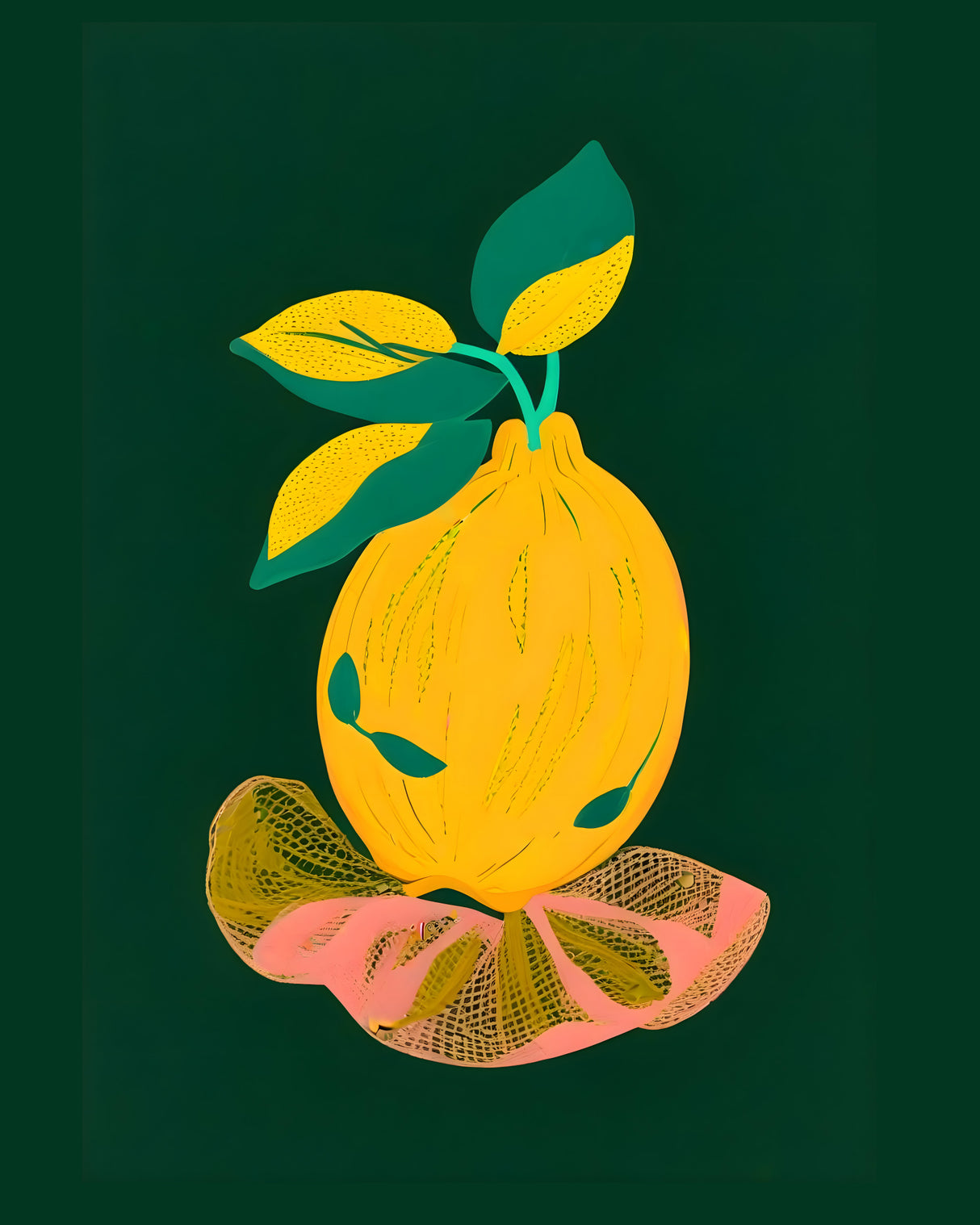 Lemon's Out of The Net Bag Poster och Canvastavla