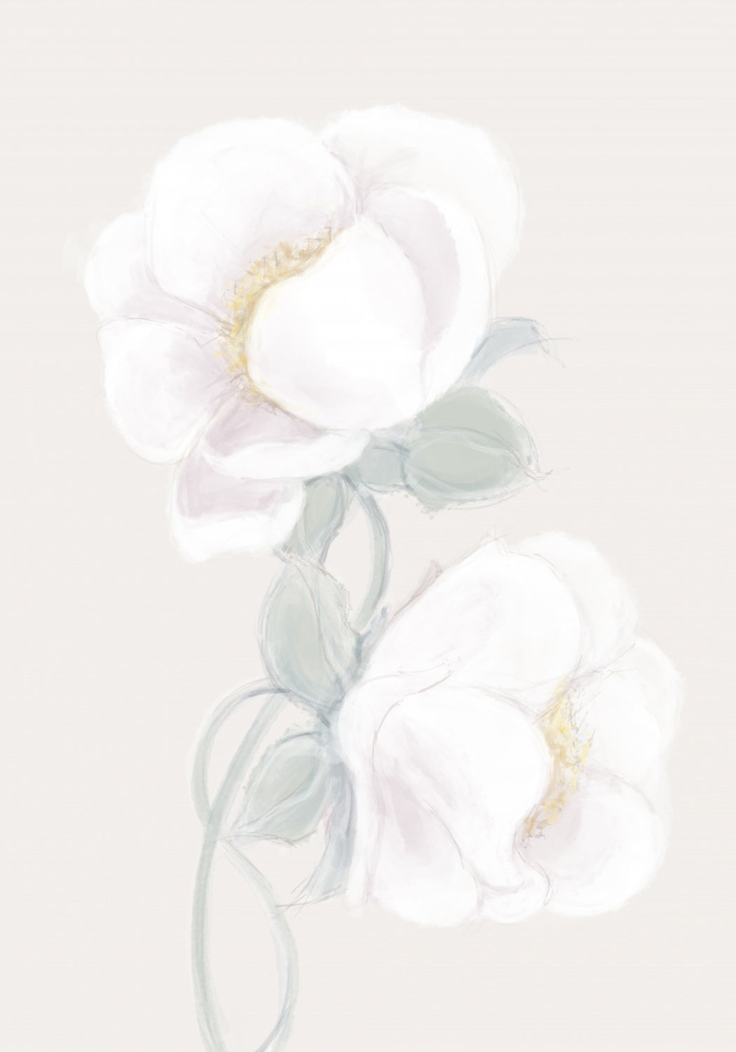 Lush Peony Poster och Canvastavla