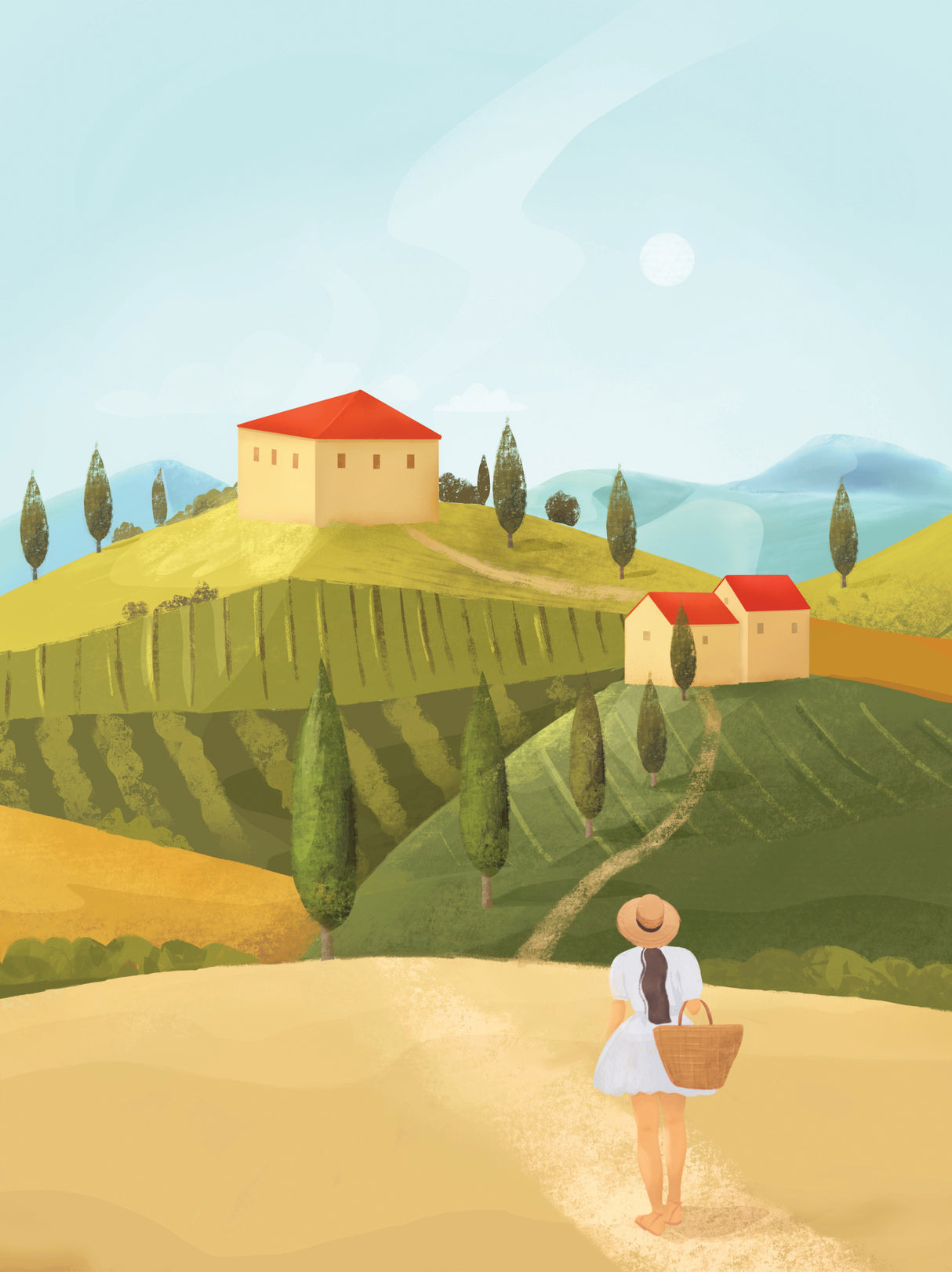 Tuscany Poster och Canvastavla