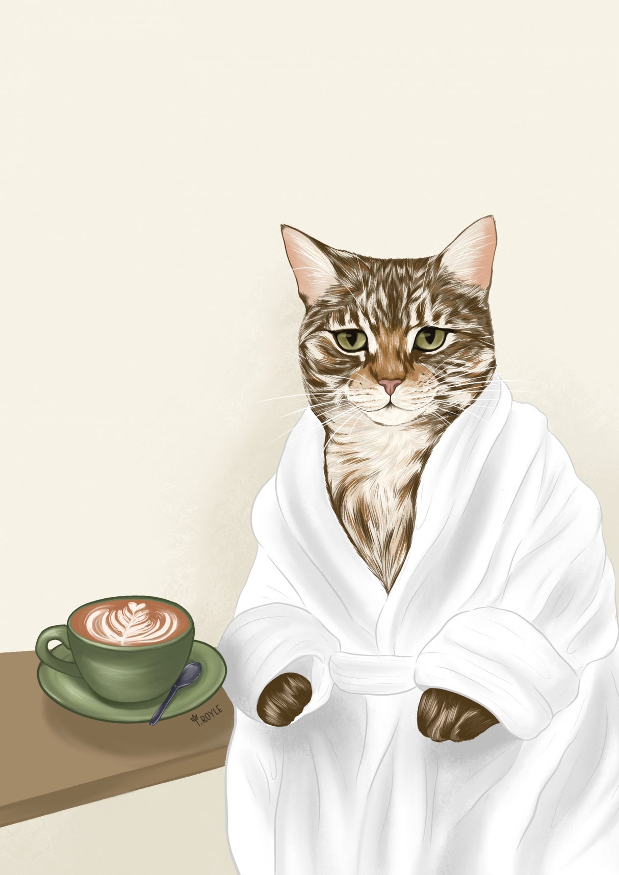 Coffee Cat Poster och Canvastavla