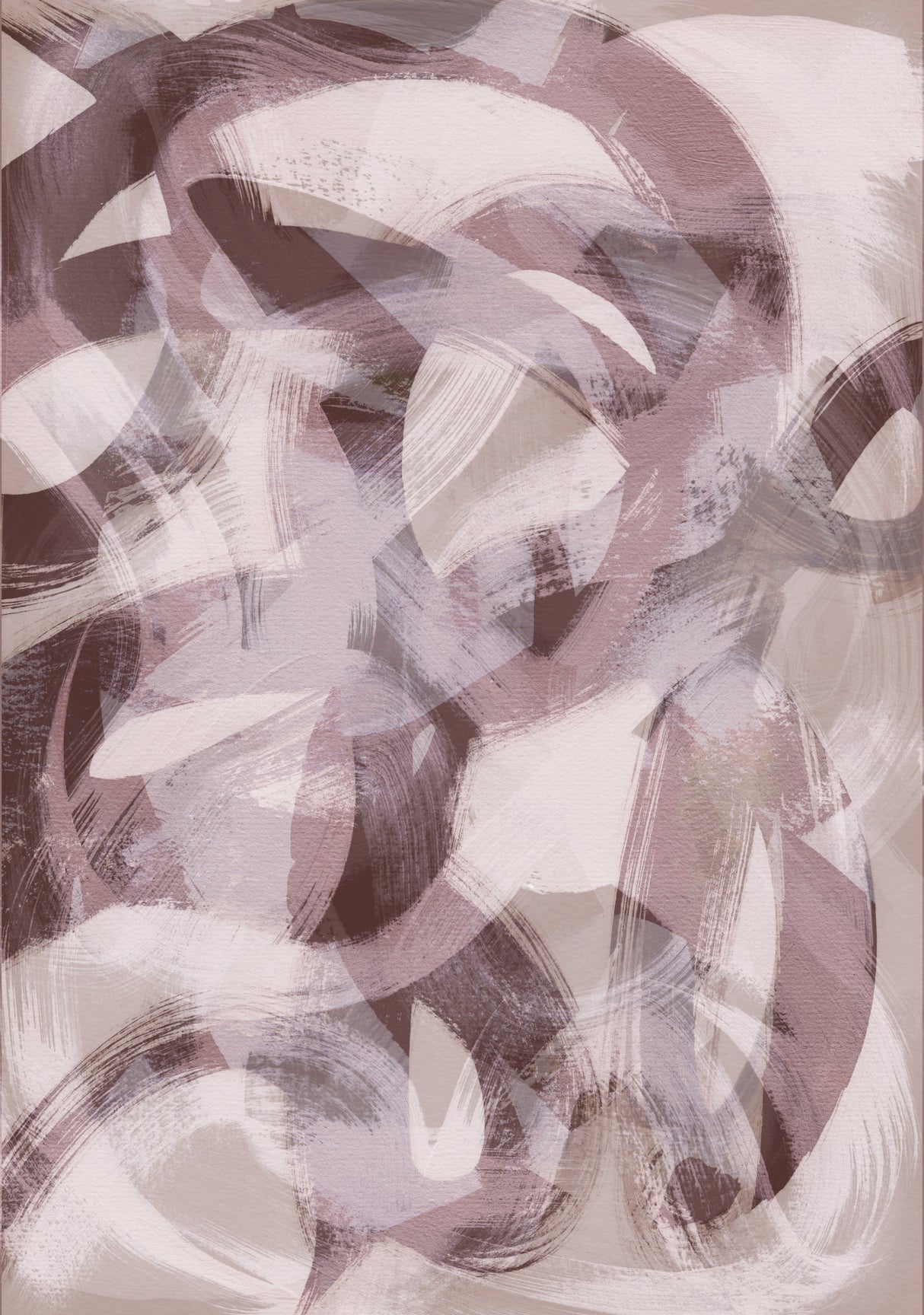Abstract Brush Strokes 169X Poster och Canvastavla