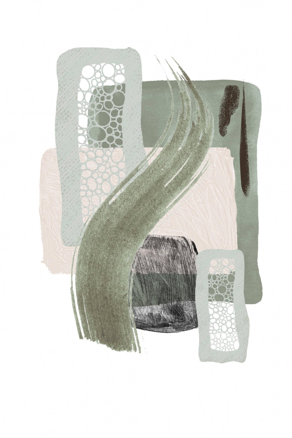 Shadows of Emerald-3 Poster och Canvastavla