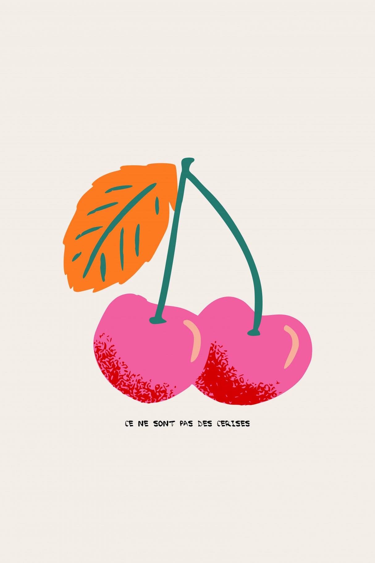 Ce ne sont pas des cerises Poster och Canvastavla