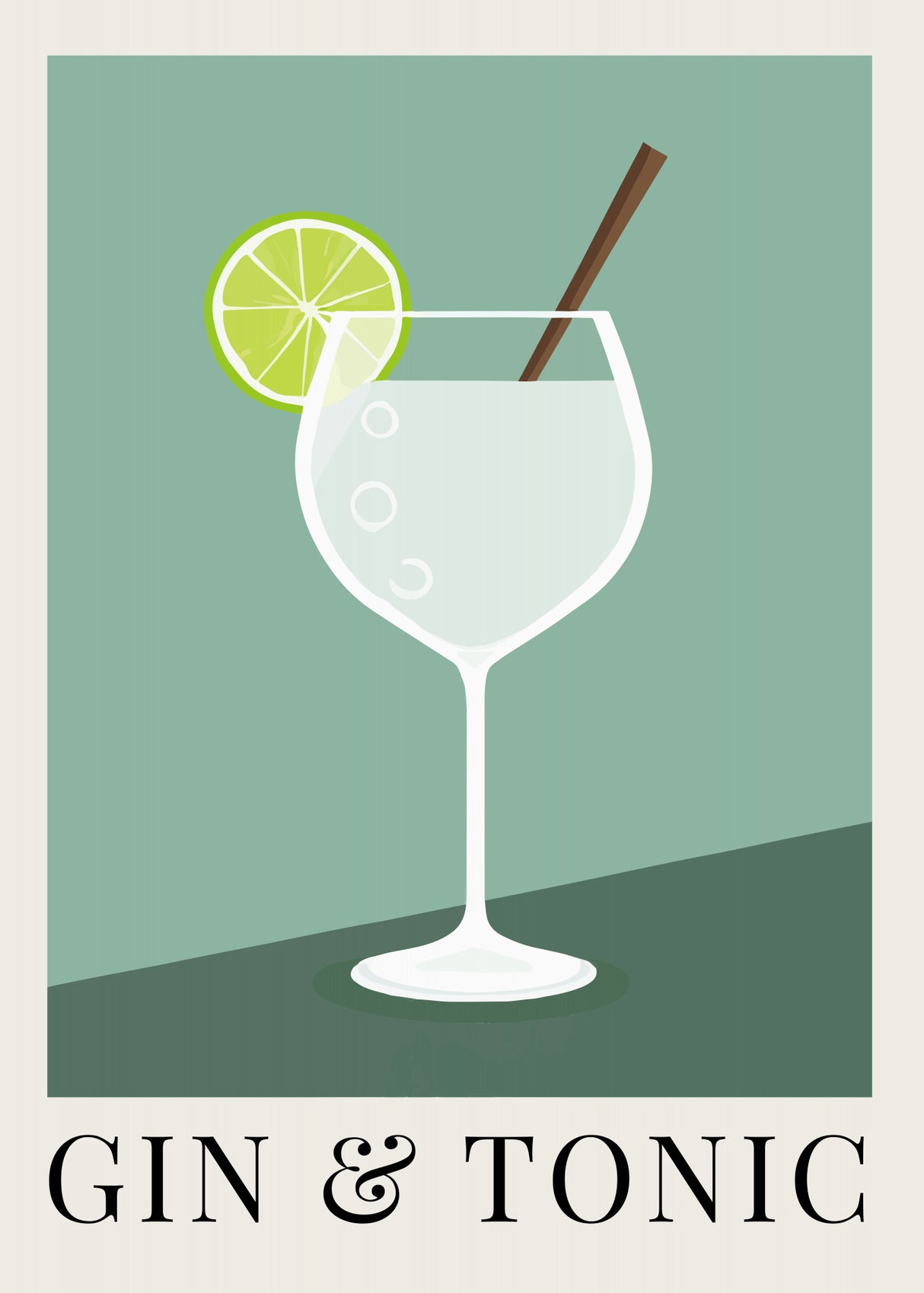 Gin & Tonic Poster och Canvastavla