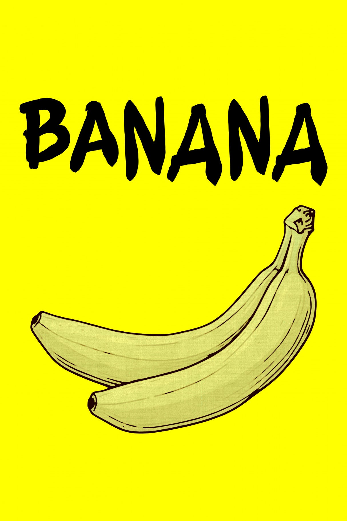 Banana Poster och Canvastavla