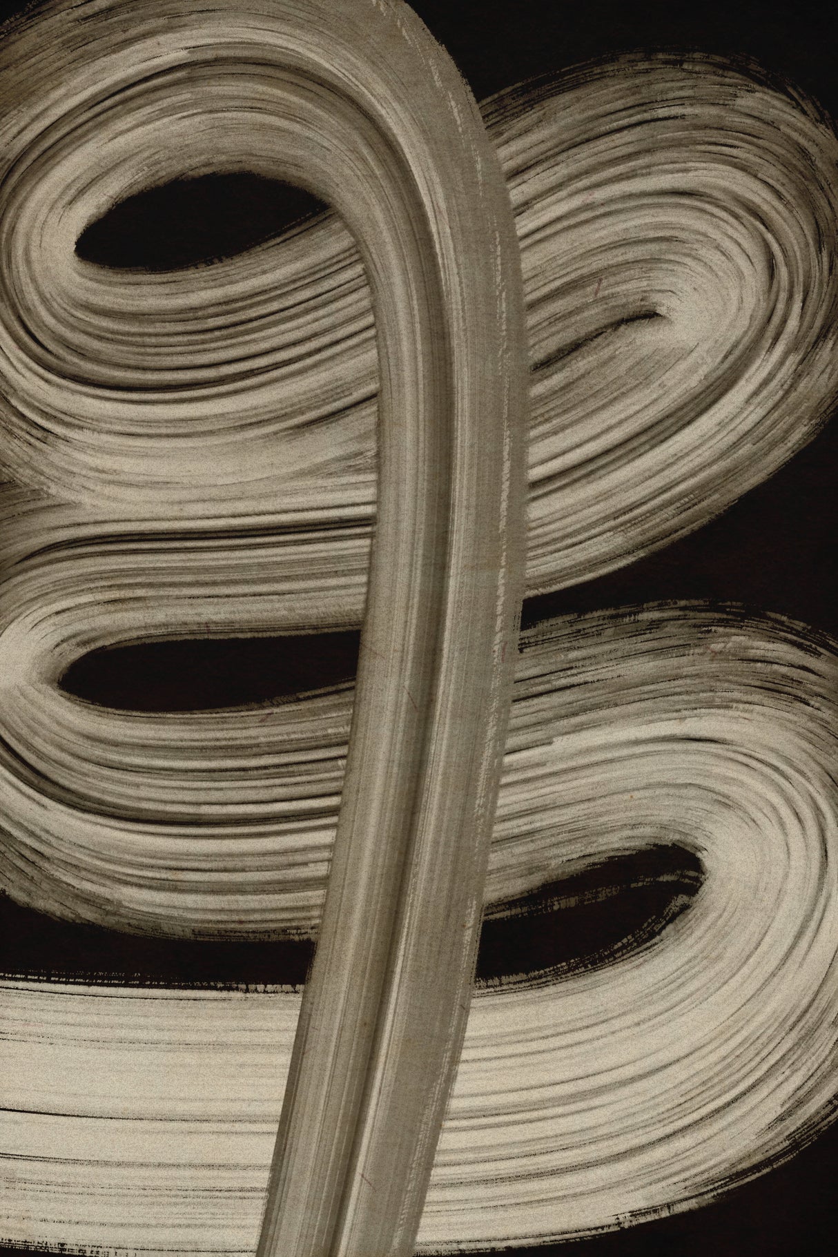 Beigestrokesno4 Poster och Canvastavla