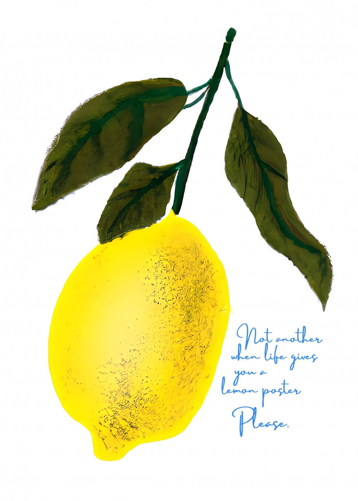 Not Antoher Lemon Poster och Canvastavla