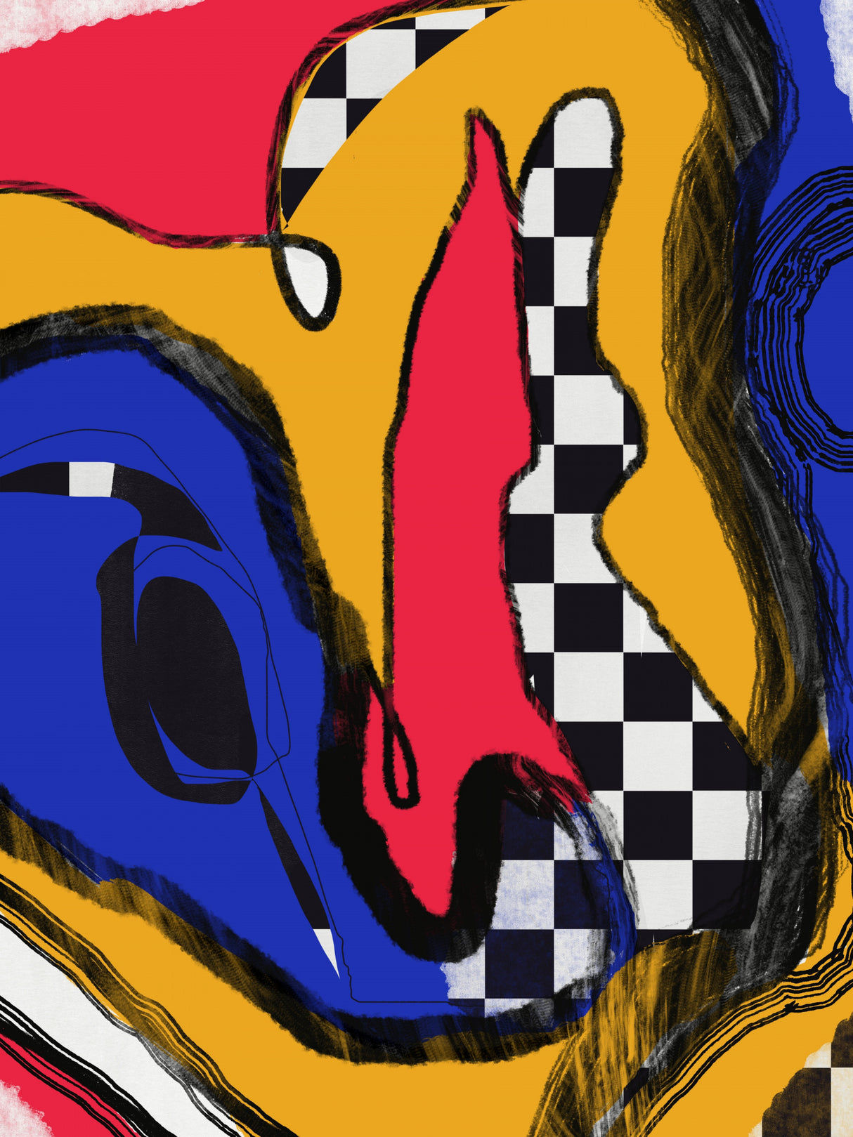 Leggings Bold Abstract Poster och Canvastavla