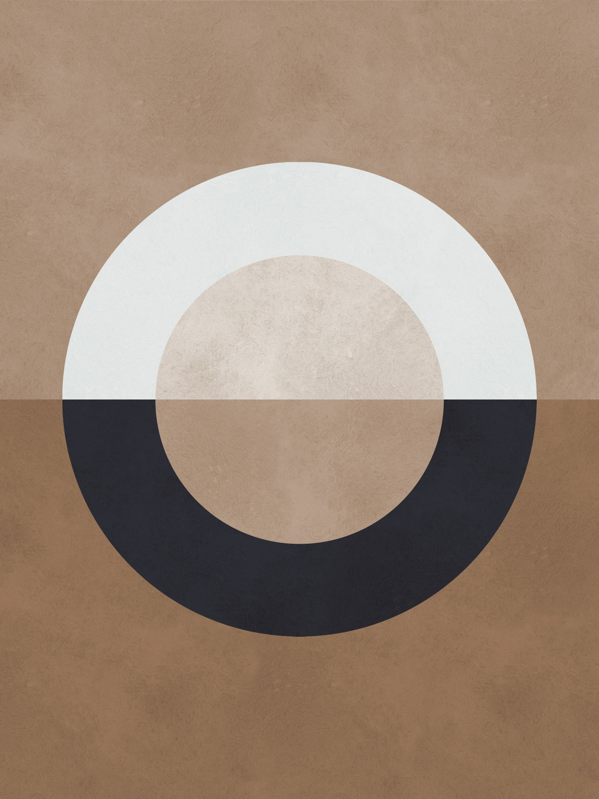 Brown geometry 8 Poster och Canvastavla