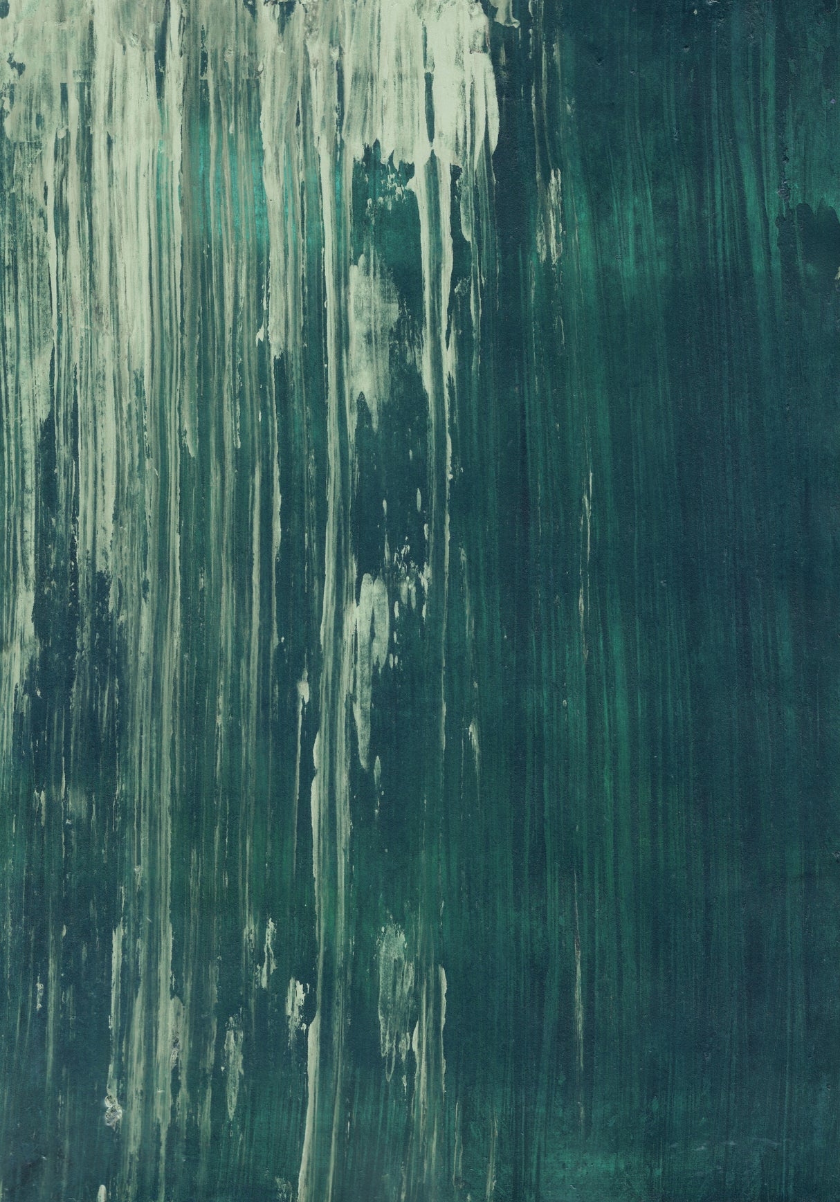 Dark teal scratched texture Transformative Teal Poster och Canvastavla